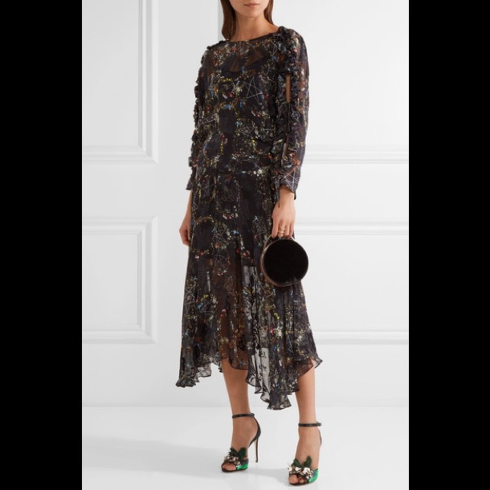 Jimmy Choo Annie Sequin & Feather Embellish Sandal - Picture 6 of 8